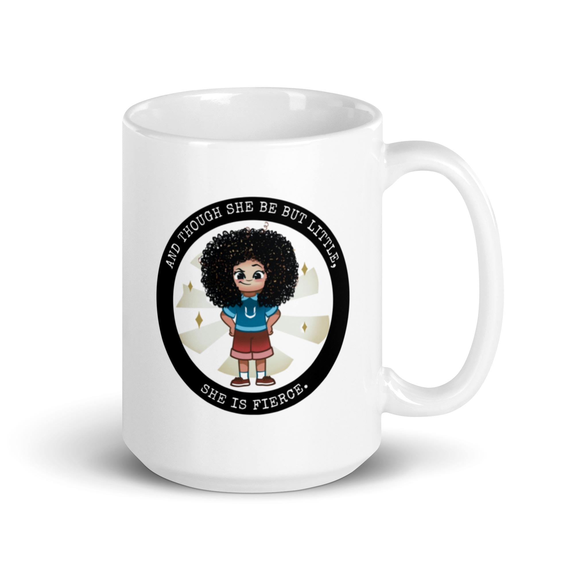 LITTLE & FIERCE - White Ceramic Mug